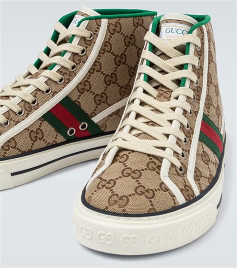 76 gucci|Men's Gucci Tennis 1977 high top sneaker .